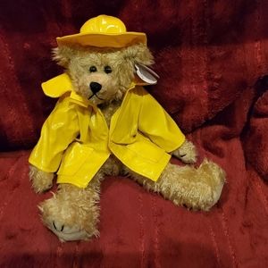 VINTAGE Ty  Gordon Yellow Rain Coat Attic 1993 Treasures Collection Retired 12"